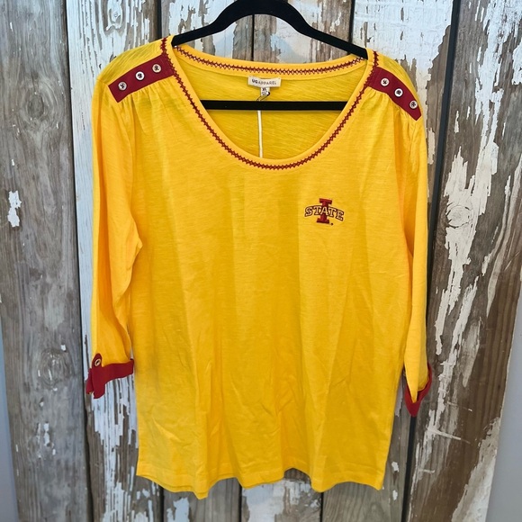 Iowa State 3/4 sleeve top NWT UG APPAREL Size XL - Picture 4 of 9